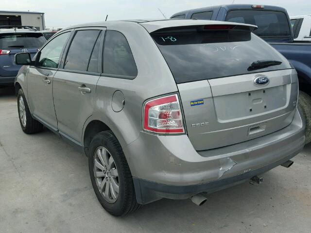 2FMDK48C58BB12137 - 2008 FORD EDGE SEL TAN photo 3