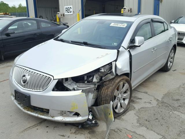 1G4GD5EG4AF312113 - 2010 BUICK LACROSSE C SILVER photo 2