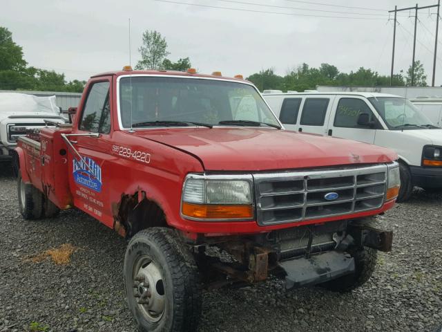 1FDKF38F2VEA18281 - 1997 FORD F350 RED photo 1