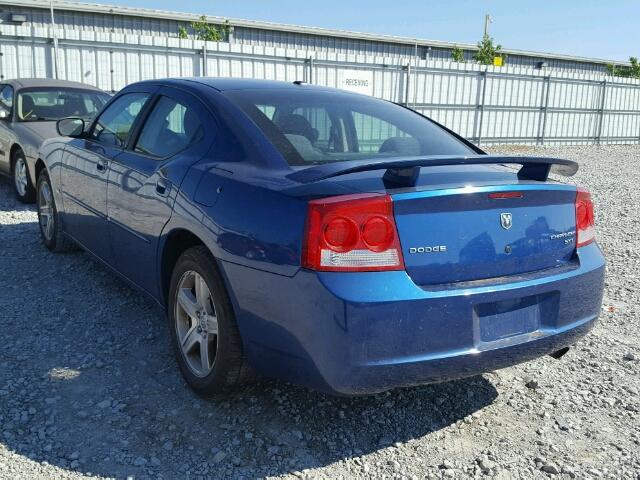 2B3CA3CV7AH128446 - 2010 DODGE CHARGER BLUE photo 3