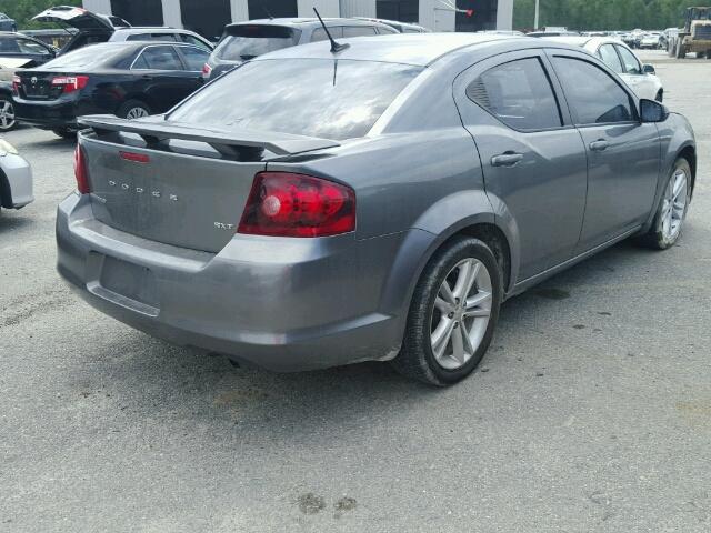 1C3CDZCB0DN506220 - 2013 DODGE AVENGER SX GRAY photo 4