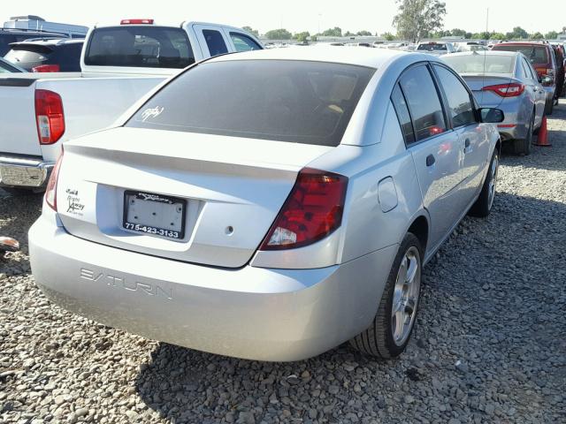 1G8AF52FX4Z149450 - 2004 SATURN ION LEVEL SILVER photo 4