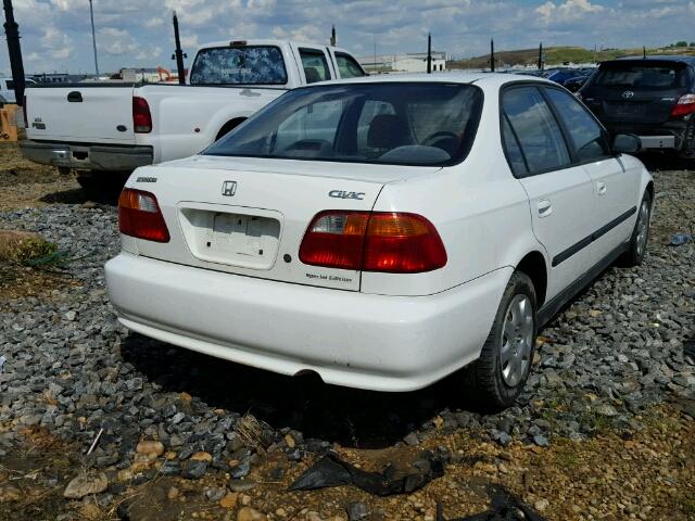 2HGEJ6612XH909810 - 1999 HONDA CIVIC BASE WHITE photo 4