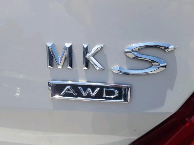 1LNHL9EK5DG610168 - 2013 LINCOLN MKS WHITE photo 9