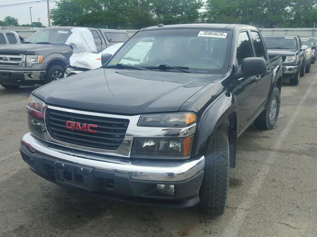 1GTDT43E188209798 - 2008 GMC CANYON SLE BLACK photo 2