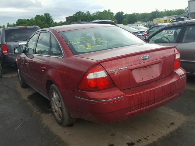 1FAFP23115G132890 - 2005 FORD FIVE HUNDR RED photo 3