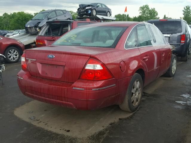 1FAFP23115G132890 - 2005 FORD FIVE HUNDR RED photo 4