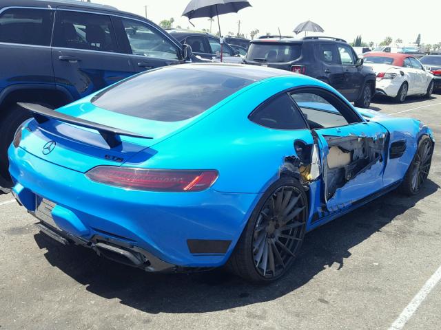 WDDY1AJA3GA000517 - 2016 MERCEDES-BENZ AMG GT S BLUE photo 4