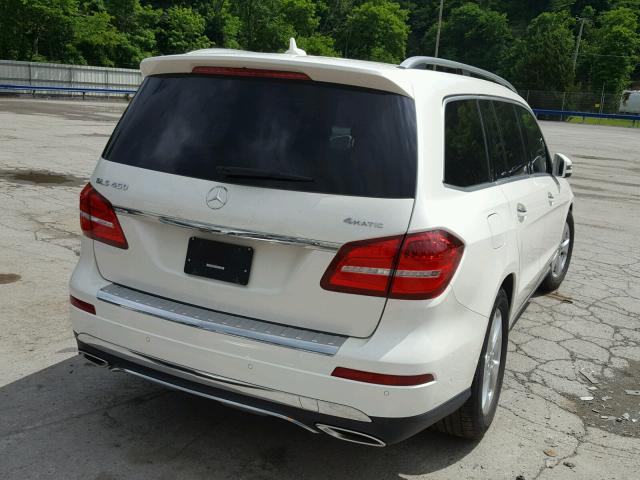 4JGDF6EE6HA969908 - 2017 MERCEDES-BENZ GLS 450 4M WHITE photo 4