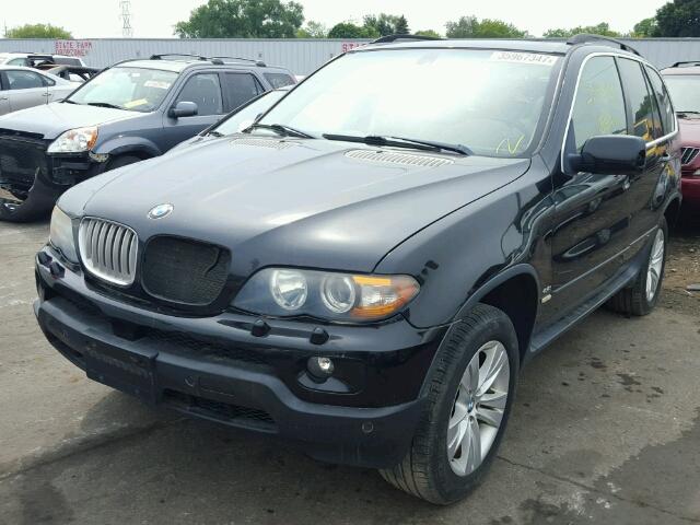 5UXFB53585LV15227 - 2005 BMW X5 4.4I BLACK photo 2