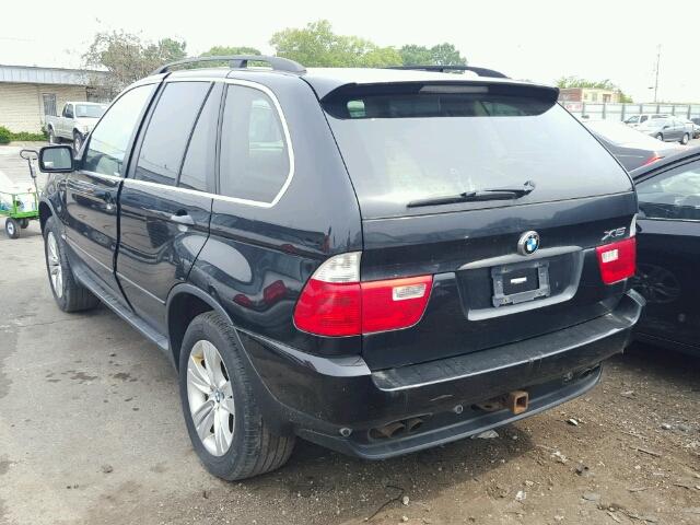 5UXFB53585LV15227 - 2005 BMW X5 4.4I BLACK photo 3