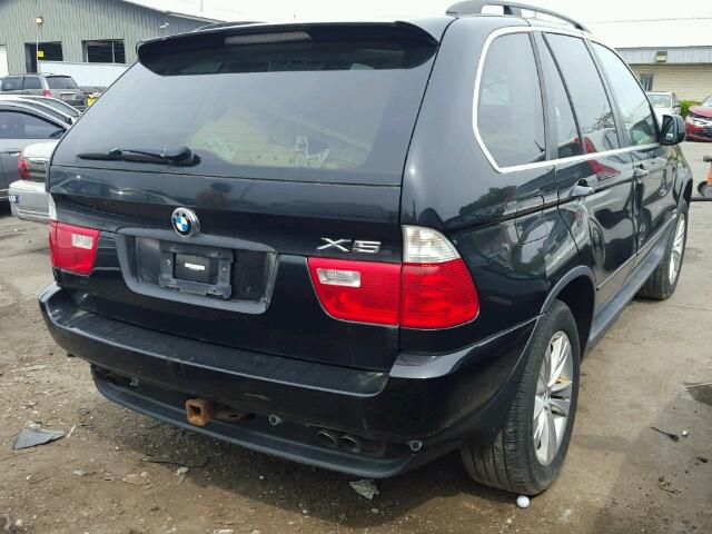 5UXFB53585LV15227 - 2005 BMW X5 4.4I BLACK photo 4