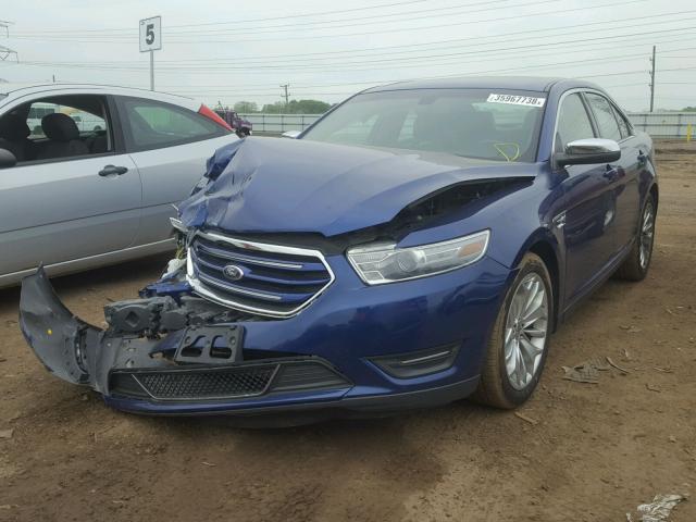 1FAHP2F85DG106244 - 2013 FORD TAURUS LIM BLUE photo 2