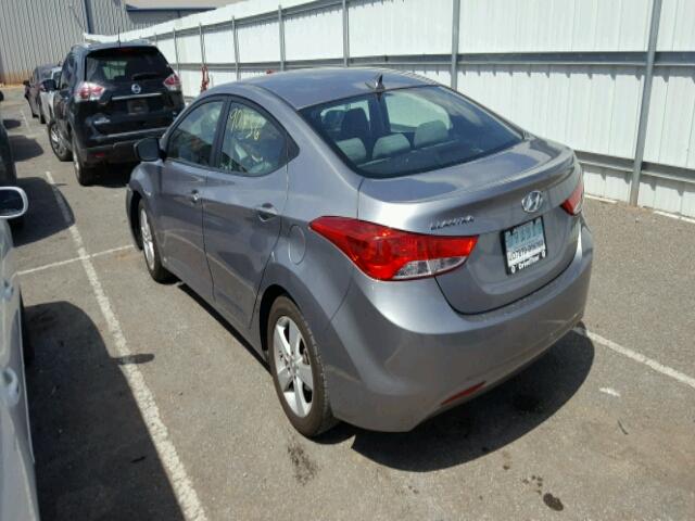 KMHDH4AE5CU267252 - 2012 HYUNDAI ELANTRA GL SILVER photo 3