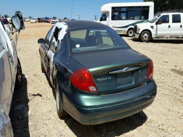 1FAFP532XYA229474 - 2000 FORD TAURUS SE GREEN photo 3