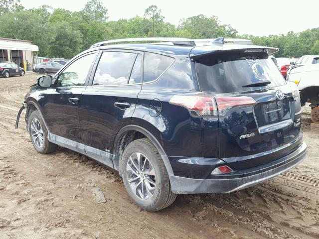 JTMRJREV9HD127220 - 2017 TOYOTA RAV4 HV LE BLUE photo 3