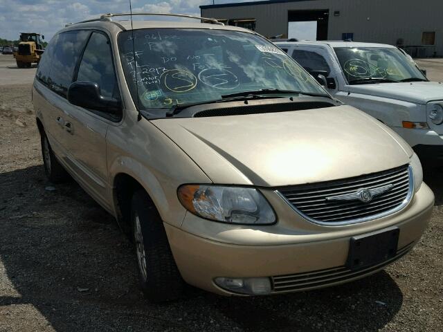 2C8GP64L21R331489 - 2001 CHRYSLER TOWN & COU GOLD photo 1