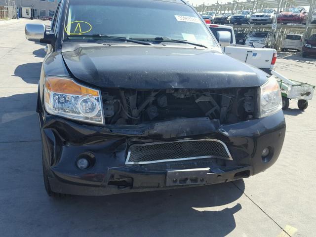 5N1AA08C68N607370 - 2008 NISSAN ARMADA SE BLACK photo 9