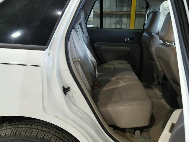 2FMDK38C49BA64786 - 2009 FORD EDGE SEL WHITE photo 6