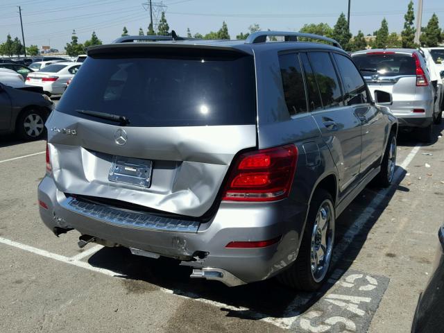 WDCGG5HBXEG186037 - 2014 MERCEDES-BENZ GLK 350 SILVER photo 4