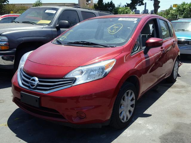 3N1CE2CP9FL362345 - 2015 NISSAN VERSA NOTE RED photo 2