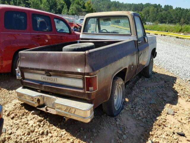 CCU148A118486 - 1978 CHEVROLET C-10 BROWN photo 4