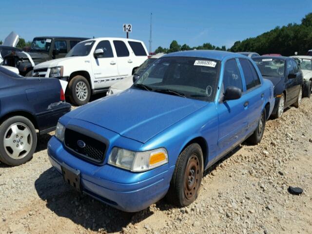 2FAFP71W53X200885 - 2003 FORD CROWN VICT BLUE photo 2