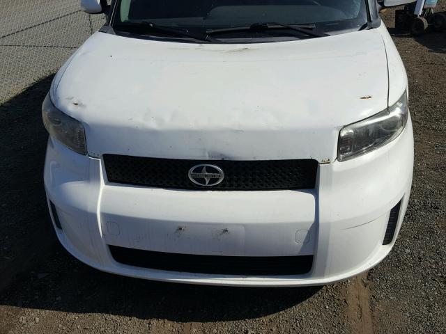JTLKE50E291080254 - 2009 TOYOTA SCION XB თეთრი ფოტო 7