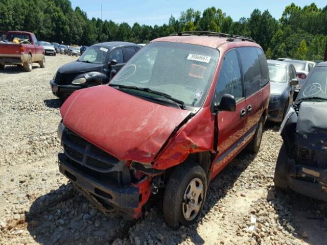 2B4FP2533WR604500 - 1998 DODGE CARAVAN RED photo 2