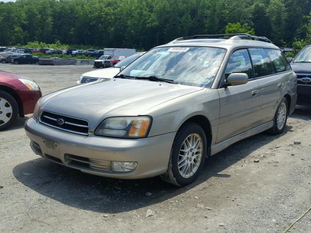 4S3BH645527300458 - 2002 SUBARU LEGACY GT BEIGE photo 2