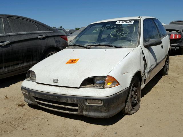 2C1MR2467N6735121 - 1992 GEO METRO BASE WHITE photo 2