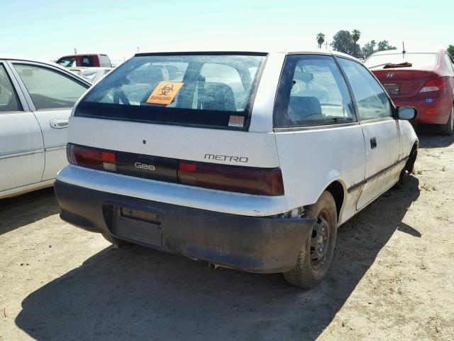 2C1MR2467N6735121 - 1992 GEO METRO BASE WHITE photo 4