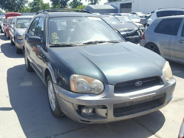 1F1GGB8574G800567 - 2004 SUBARU IMPREZA GREEN photo 1