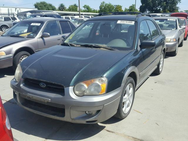 1F1GGB8574G800567 - 2004 SUBARU IMPREZA GREEN photo 2