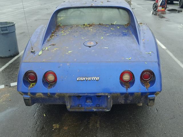 1Z37L6S440088 - 1976 CHEVROLET STINGRAY BLUE photo 9