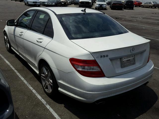 WDDGF56X58R032583 - 2008 MERCEDES-BENZ C 350 WHITE photo 3