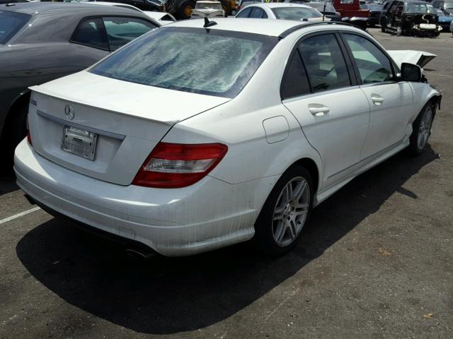 WDDGF56X58R032583 - 2008 MERCEDES-BENZ C 350 WHITE photo 4