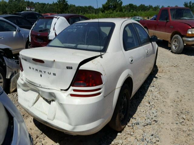 1B3EL46T35N564128 - 2005 DODGE STRATUS SX WHITE photo 4