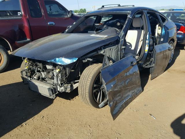 WBA3X9C53GD869230 - 2016 BMW 335 XIGT BLUE photo 2