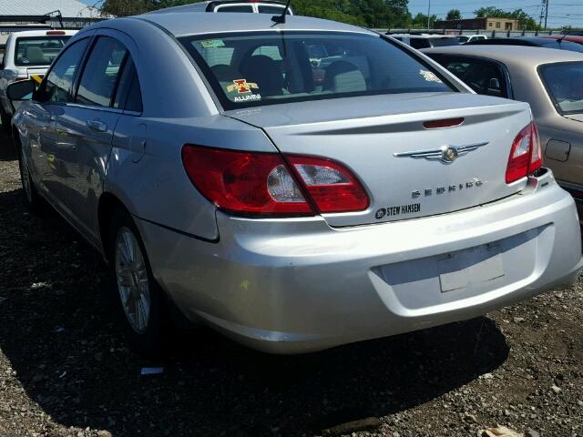 1C3LC56K88N255251 - 2008 CHRYSLER SEBRING SILVER photo 3