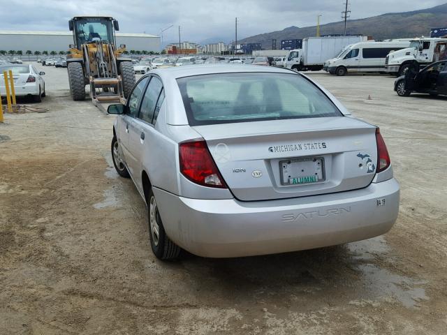 1G8AF52F74Z154685 - 2004 SATURN ION LEVEL SILVER photo 3