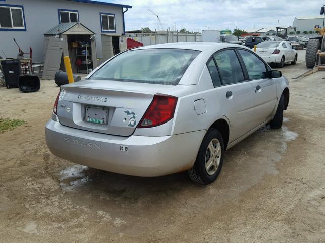 1G8AF52F74Z154685 - 2004 SATURN ION LEVEL SILVER photo 4