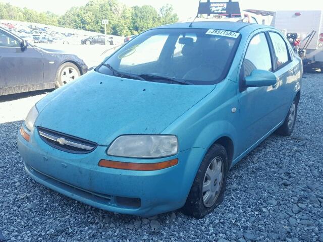 KL1TG52635B325946 - 2005 CHEVROLET AVEO LT TEAL photo 2