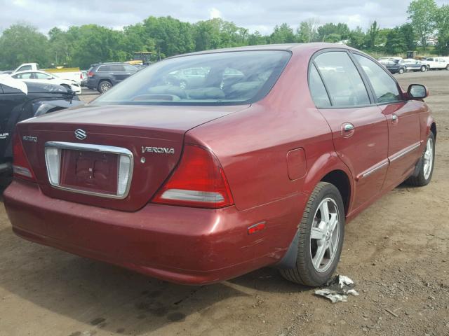 KL5VM52L14B106973 - 2004 SUZUKI VERONA EX RED photo 4