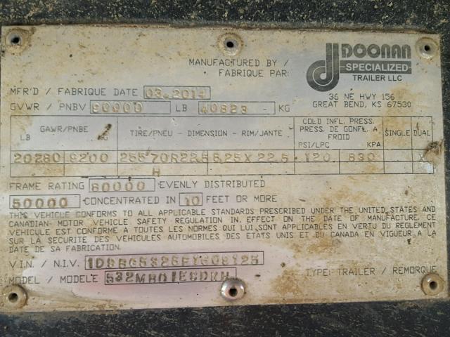 1D9BG5328F1609125 - 2015 UTILITY TRAILER SILVER photo 10