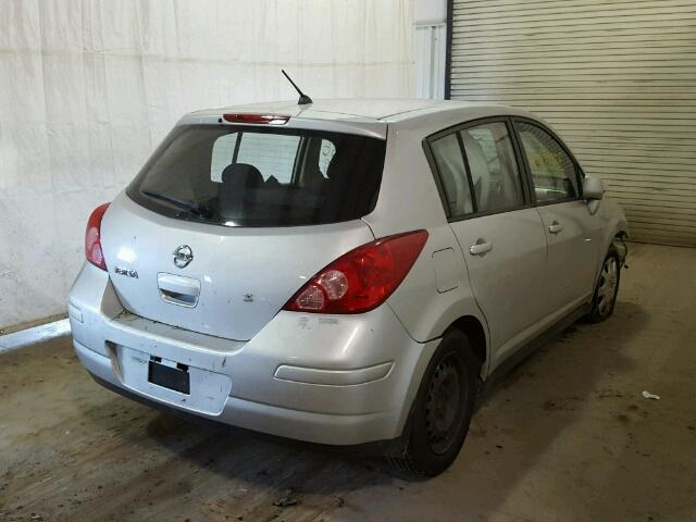 3N1BC13E67L418172 - 2007 NISSAN VERSA S SILVER photo 4