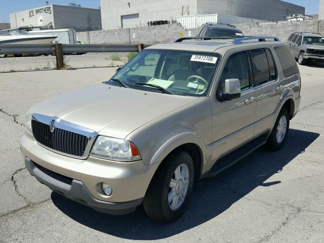 5LMEU88H24ZJ43870 - 2004 LINCOLN AVIATOR GOLD photo 2