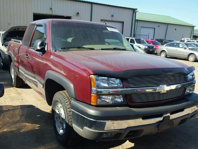 2GCEK19T431134201 - 2003 CHEVROLET SILVERADO MAROON photo 1