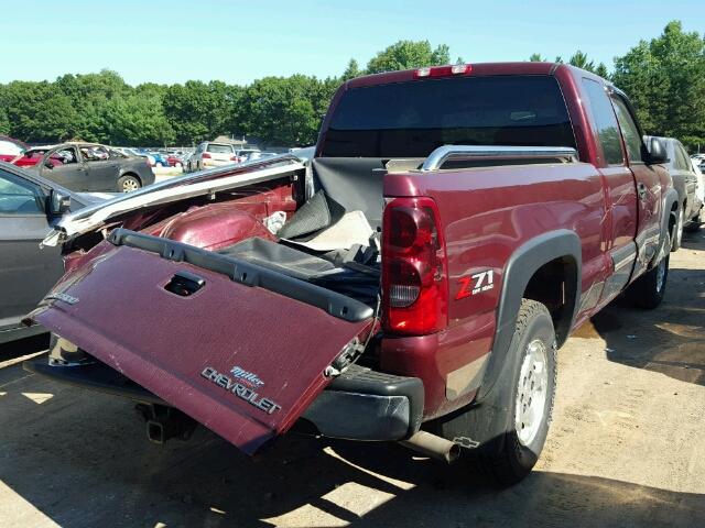 2GCEK19T431134201 - 2003 CHEVROLET SILVERADO MAROON photo 4