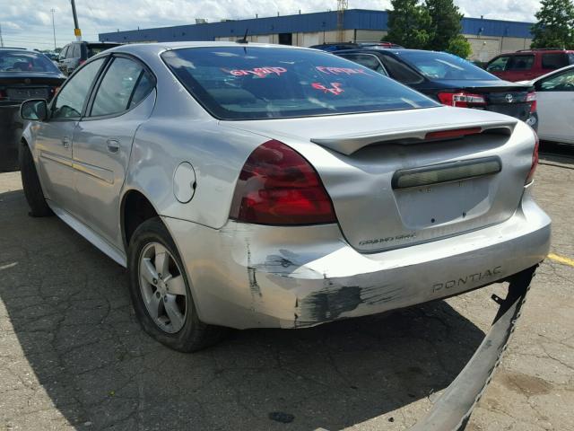 2G2WP552461306388 - 2006 PONTIAC GRAND PRIX SILVER photo 3